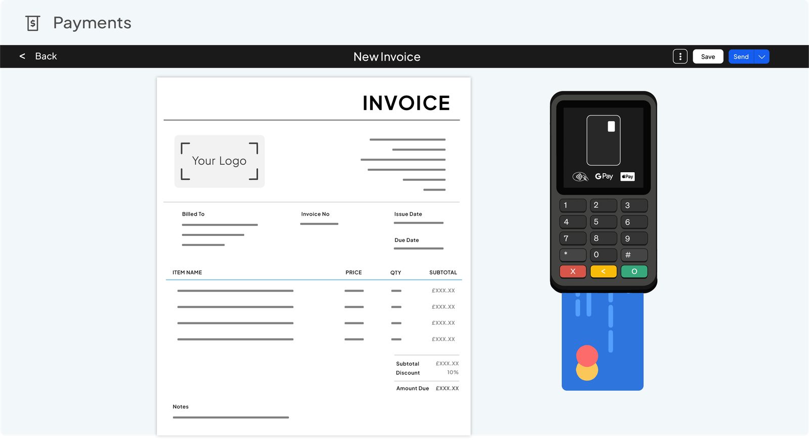 Payments, Deposits, Subscriptions, Stripe, Invoice - Business Management Platform